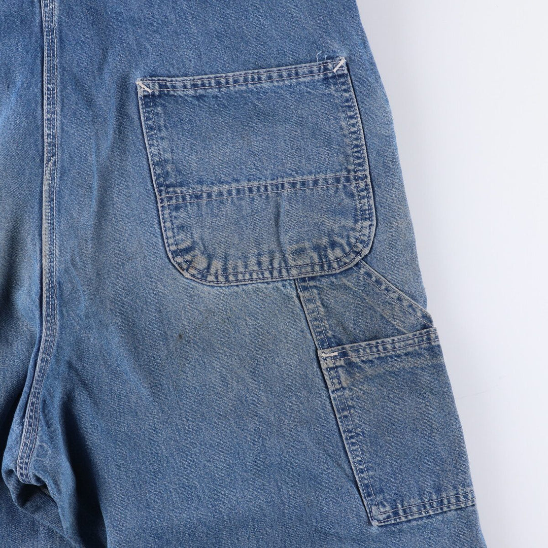 00'S Carhartt denim overalls, made in the USA, men's w36 equivalent cotton blue type Vintage Second Hand