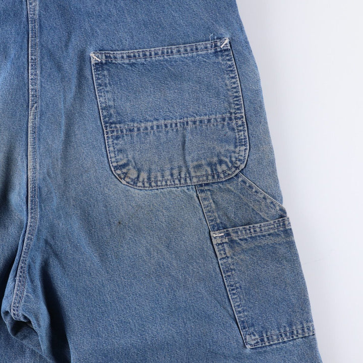 00'S Carhartt denim overalls, made in the USA, men's w36 equivalent cotton blue type Vintage Second Hand