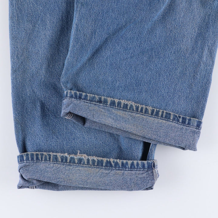 00'S Carhartt denim overalls, made in the USA, men's w36 equivalent cotton blue type Vintage Second Hand