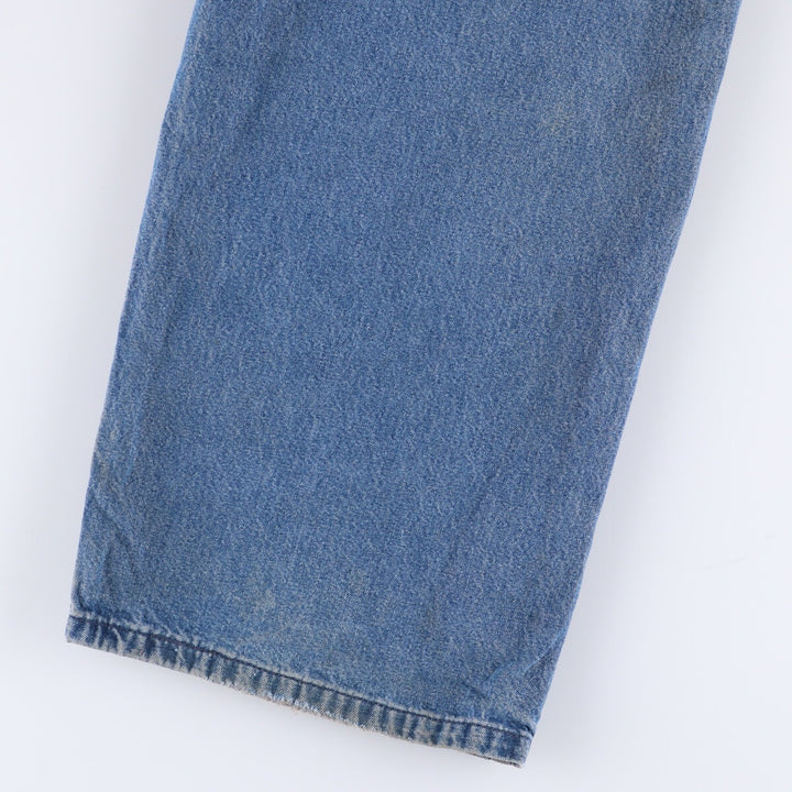 00'S Carhartt denim overalls, made in the USA, men's w36 equivalent cotton blue type Vintage Second Hand