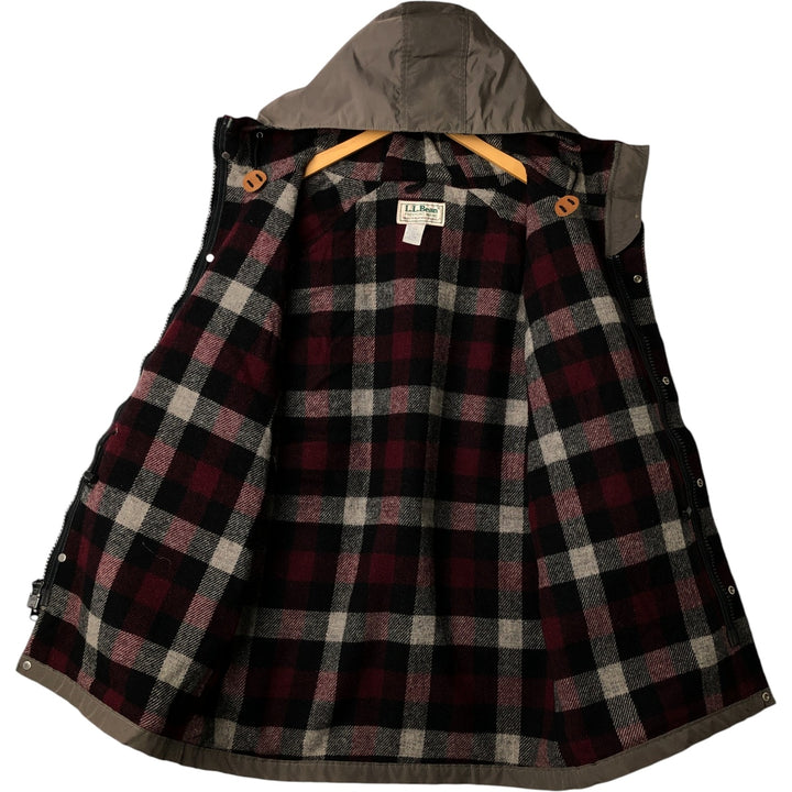 Vintage 1980'S LL Bean Baxter State Parka mountain parka/shell jacket, made in the USA, size L, men's Nylon gray type Vintage Second Hand