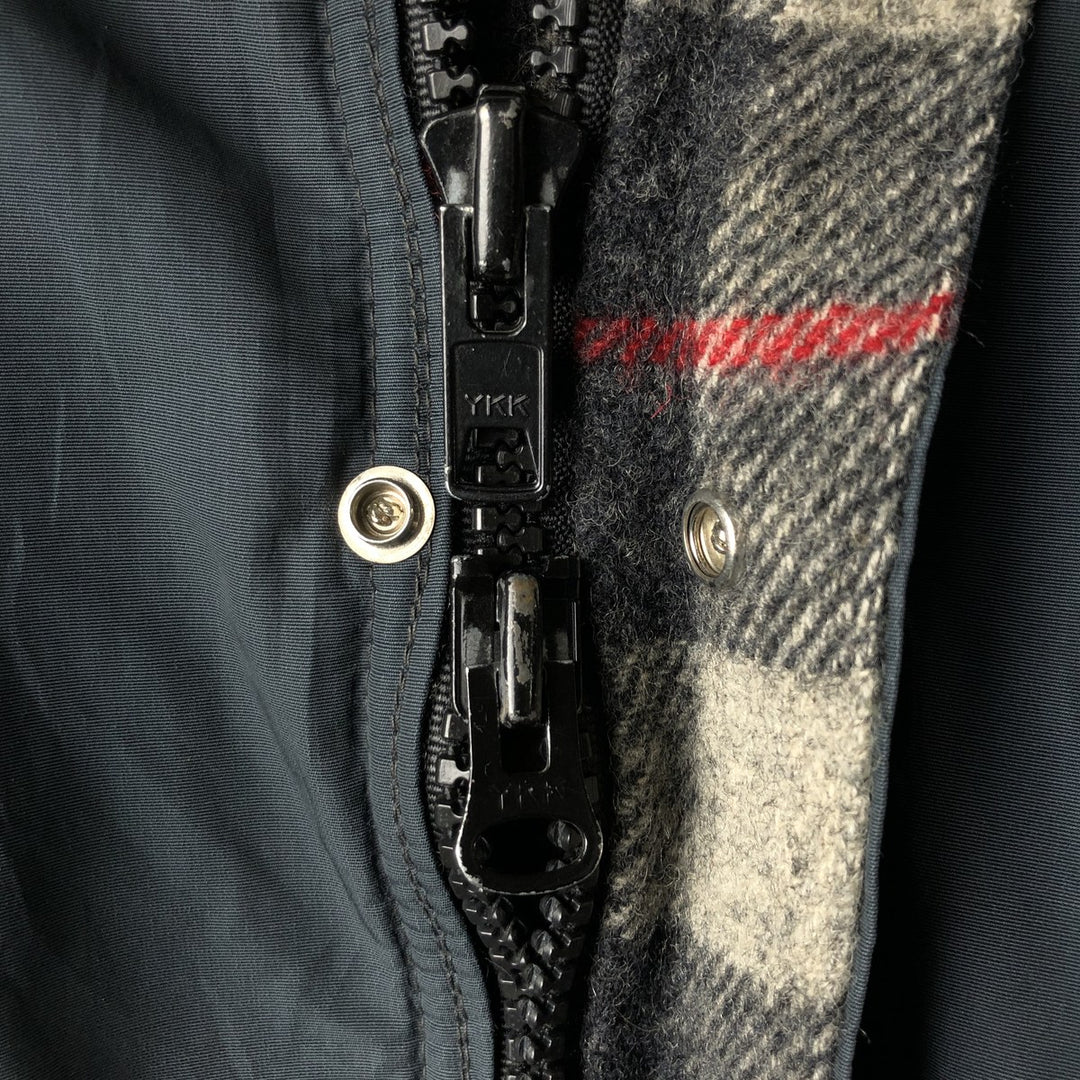 80'S WOOLRICH Mountain Parka Shell Jacket Made in USA Men's XL Vintage cotton navy blue type Vintage Second Hand