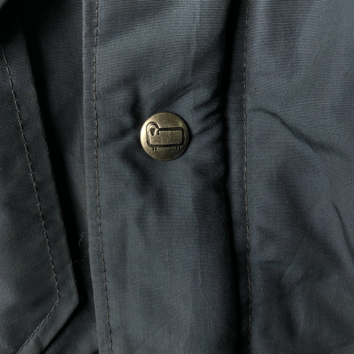 80'S WOOLRICH Mountain Parka Shell Jacket Made in USA Men's XL Vintage cotton navy blue type Vintage Second Hand