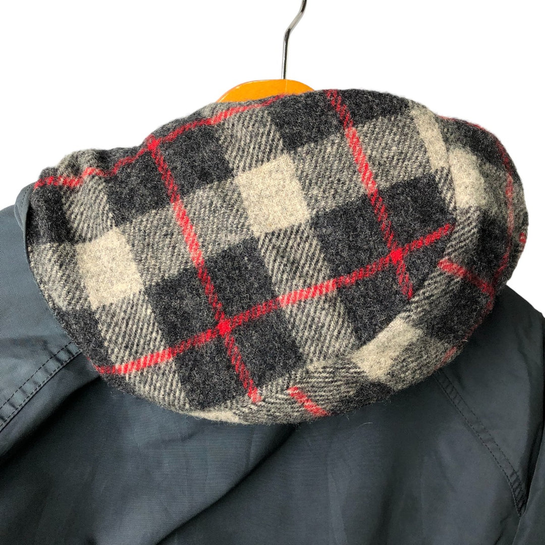 80'S WOOLRICH Mountain Parka Shell Jacket Made in USA Men's XL Vintage cotton navy blue type Vintage Second Hand