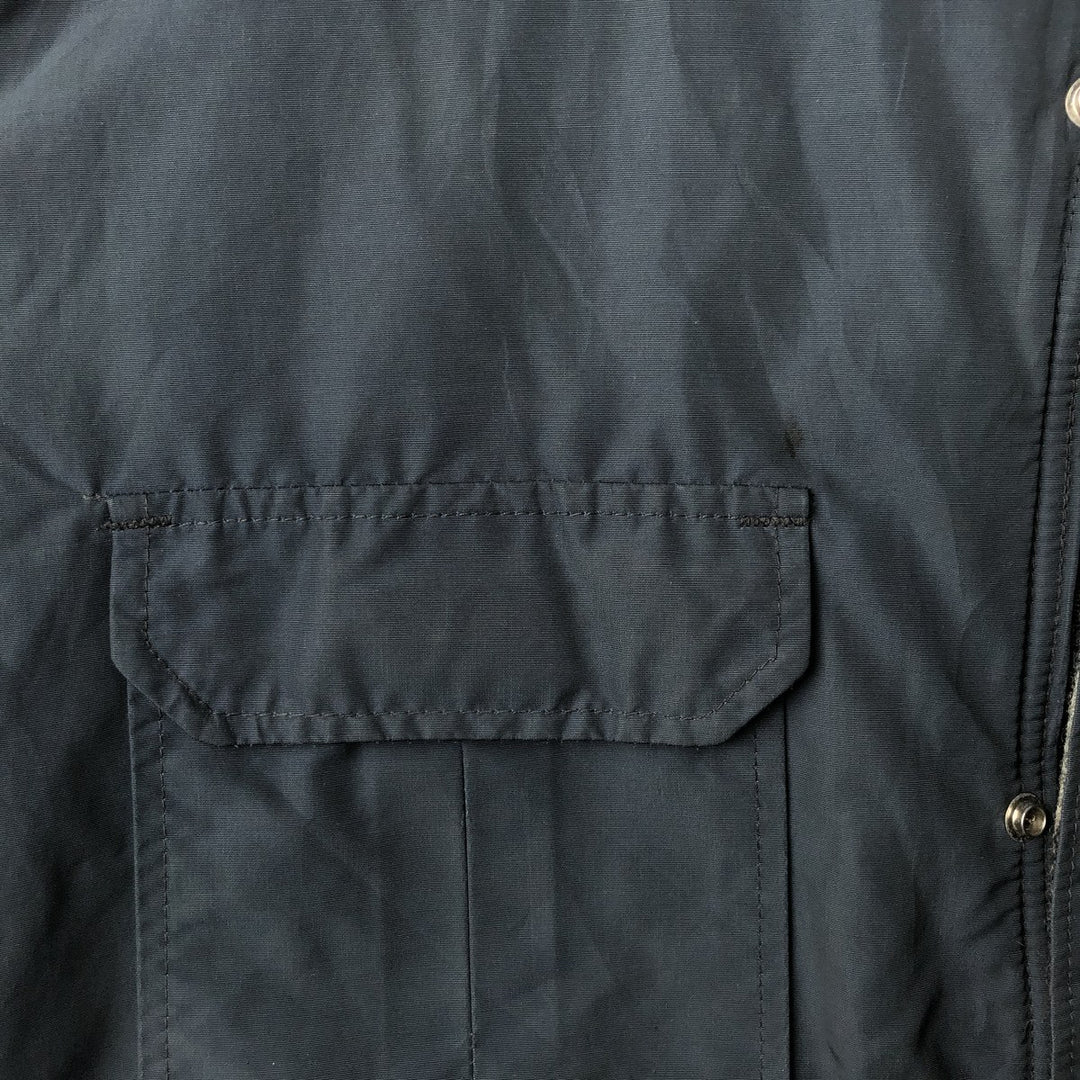 80'S WOOLRICH Mountain Parka Shell Jacket Made in USA Men's XL Vintage cotton navy blue type Vintage Second Hand