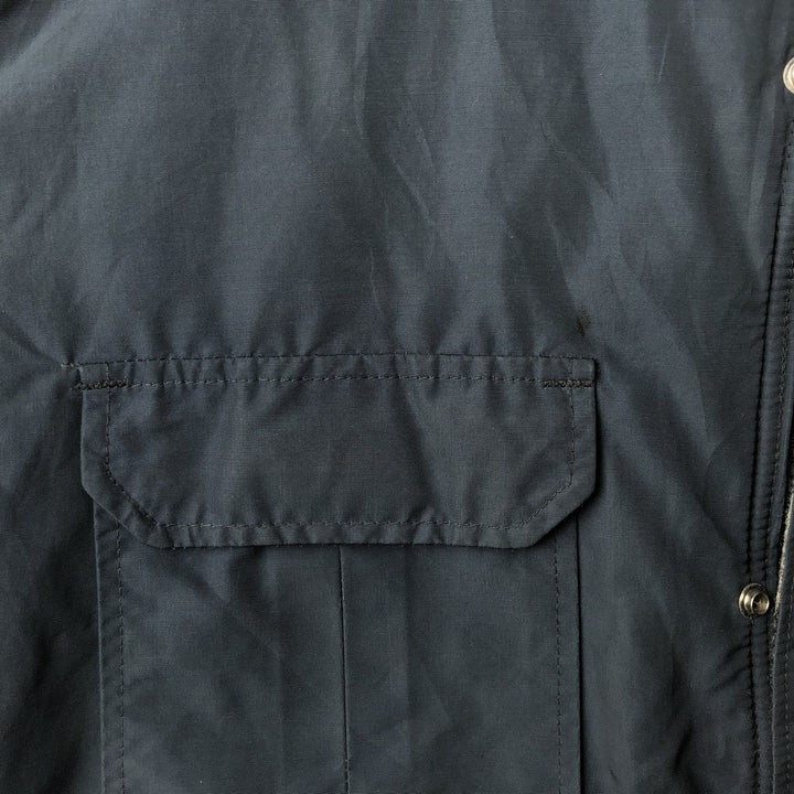 80'S WOOLRICH Mountain Parka Shell Jacket Made in USA Men's XL Vintage cotton navy blue type Vintage Second Hand