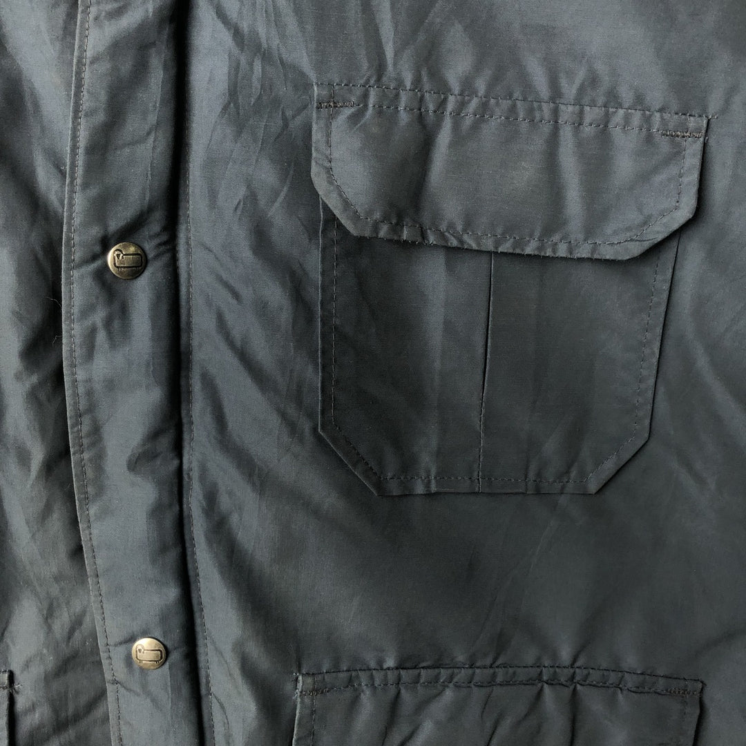 80'S WOOLRICH Mountain Parka Shell Jacket Made in USA Men's XL Vintage cotton navy blue type Vintage Second Hand