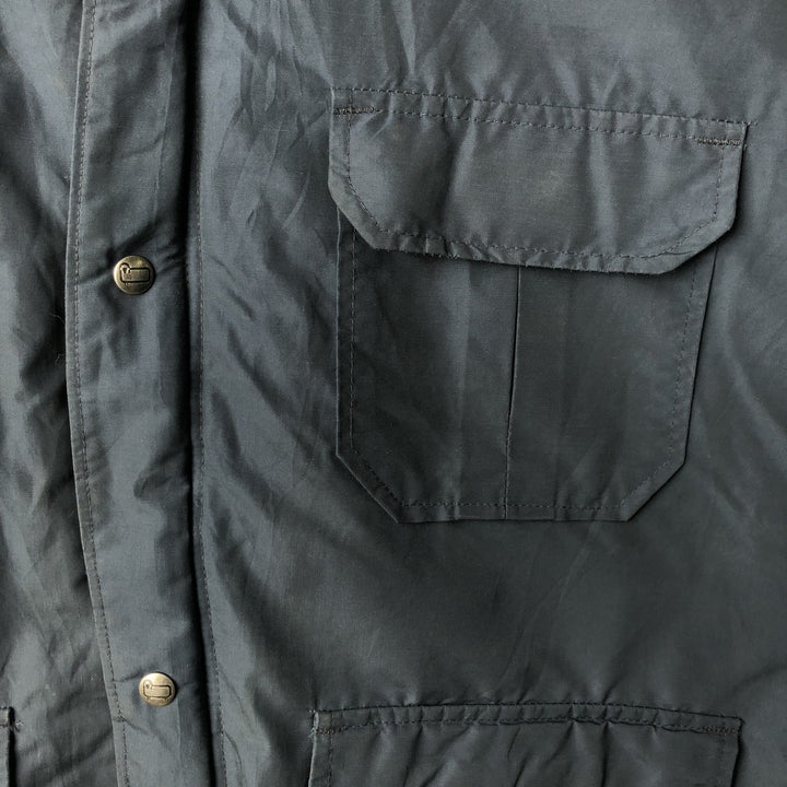 80'S WOOLRICH Mountain Parka Shell Jacket Made in USA Men's XL Vintage cotton navy blue type Vintage Second Hand