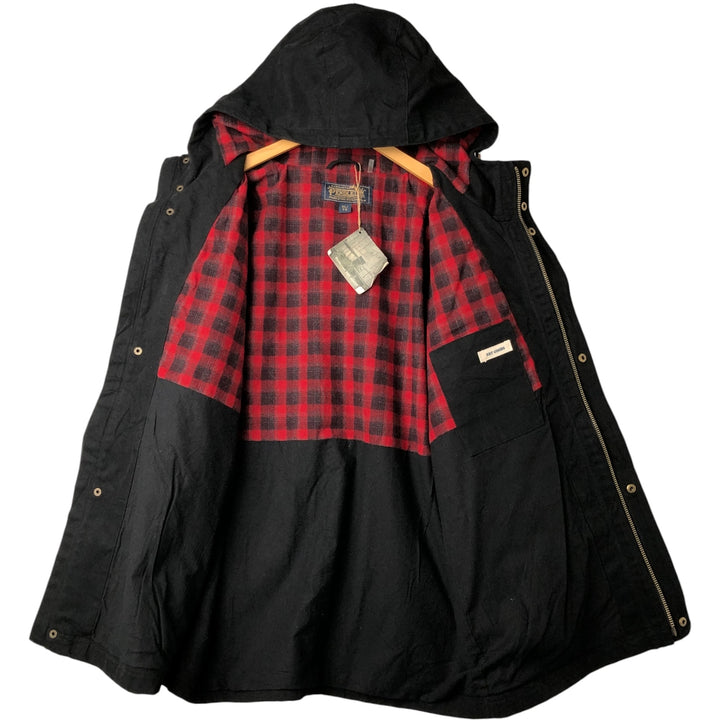 Pendleton Duck Full Zip Hoodie, Men's XL cotton black type Vintage Second Hand