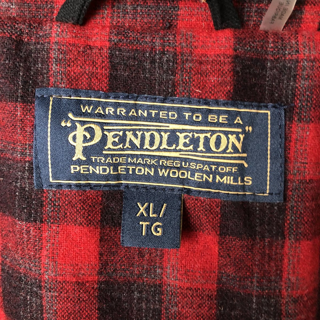 Pendleton Duck Full Zip Hoodie, Men's XL cotton black type Vintage Second Hand
