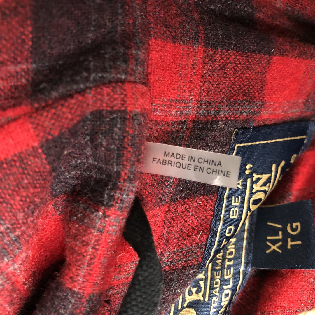 Pendleton Duck Full Zip Hoodie, Men's XL cotton black type Vintage Second Hand