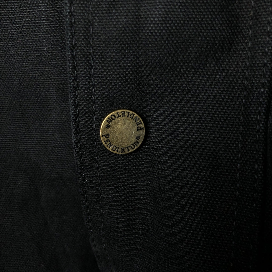 Pendleton Duck Full Zip Hoodie, Men's XL cotton black type Vintage Second Hand