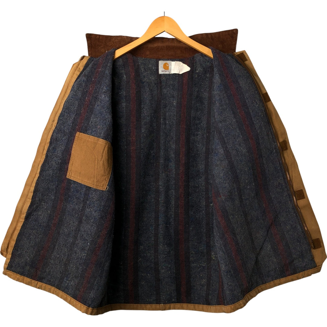 Carhartt Traditional Coat Duck Work Jacket Men's XL cotton beige type brown Vintage Second Hand