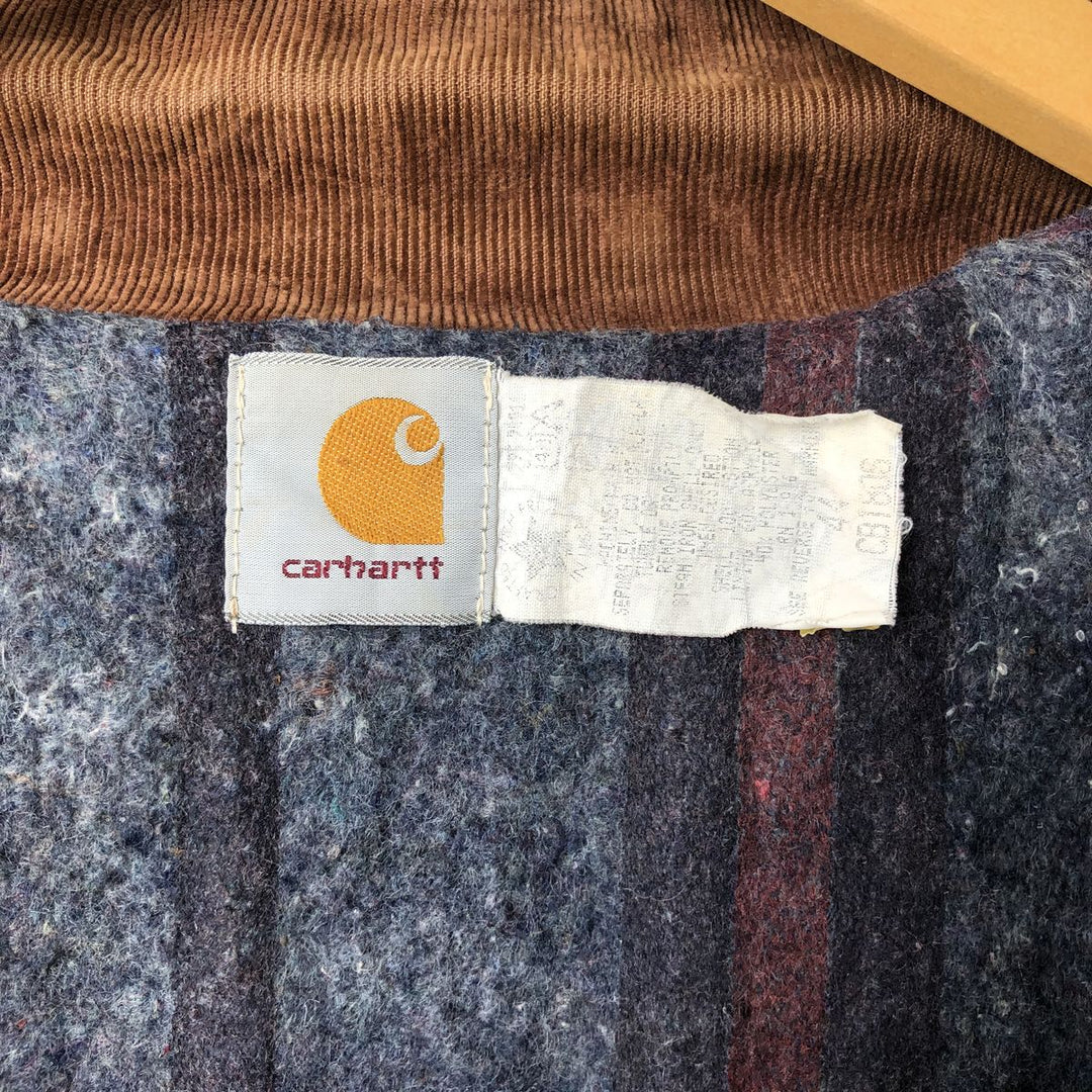 Carhartt Traditional Coat Duck Work Jacket Men's XL cotton beige type brown Vintage Second Hand