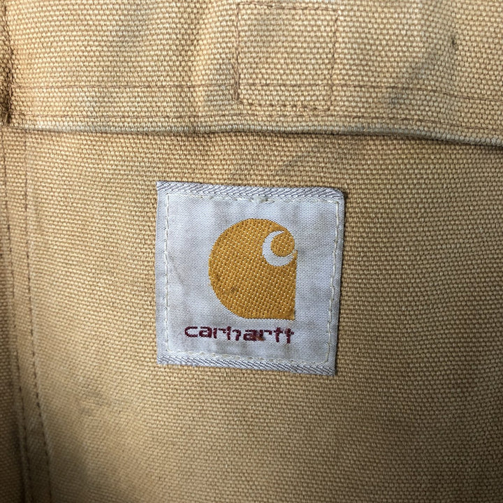 Carhartt Traditional Coat Duck Work Jacket Men's XL cotton beige type brown Vintage Second Hand
