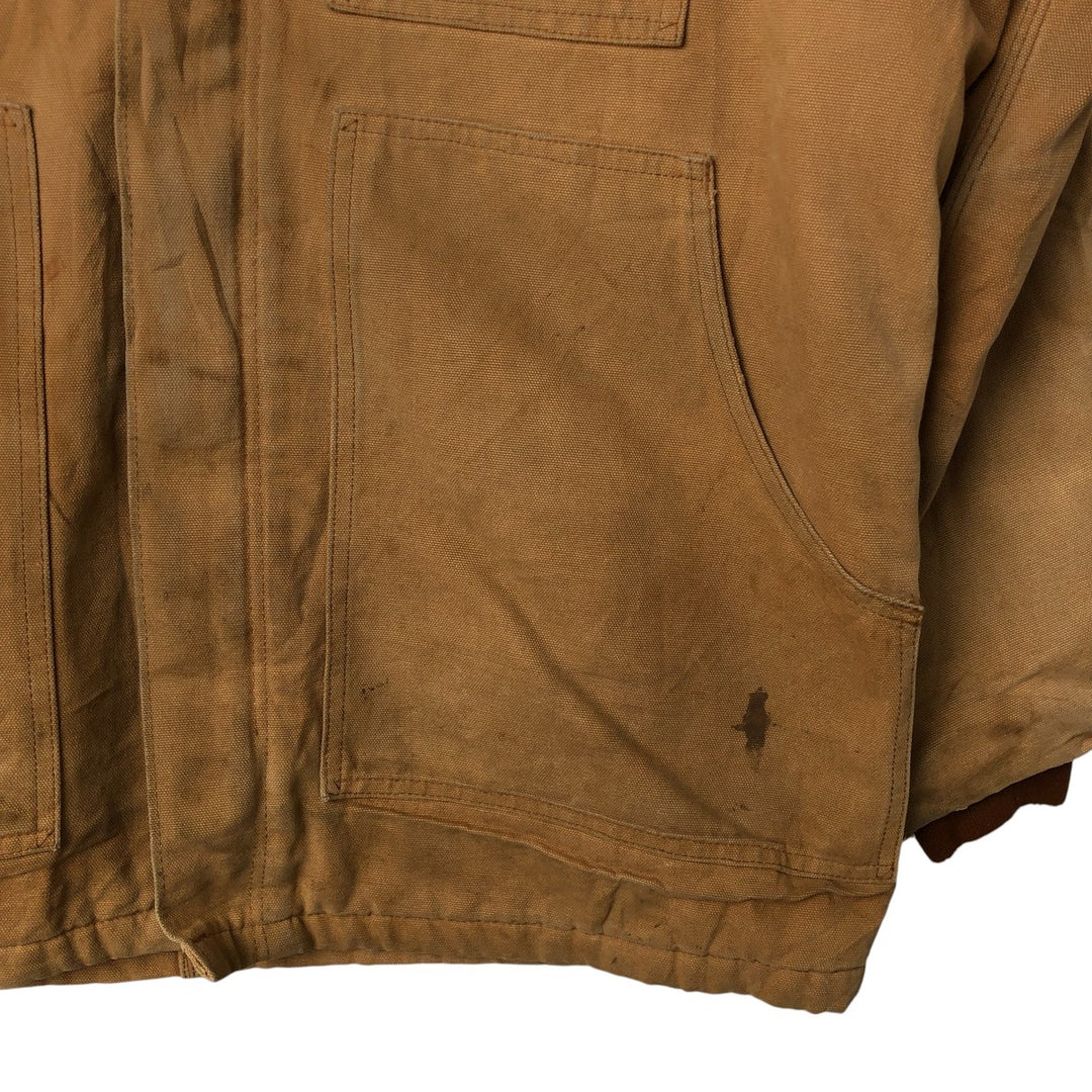 Carhartt Traditional Coat Duck Work Jacket Men's XL cotton beige type brown Vintage Second Hand