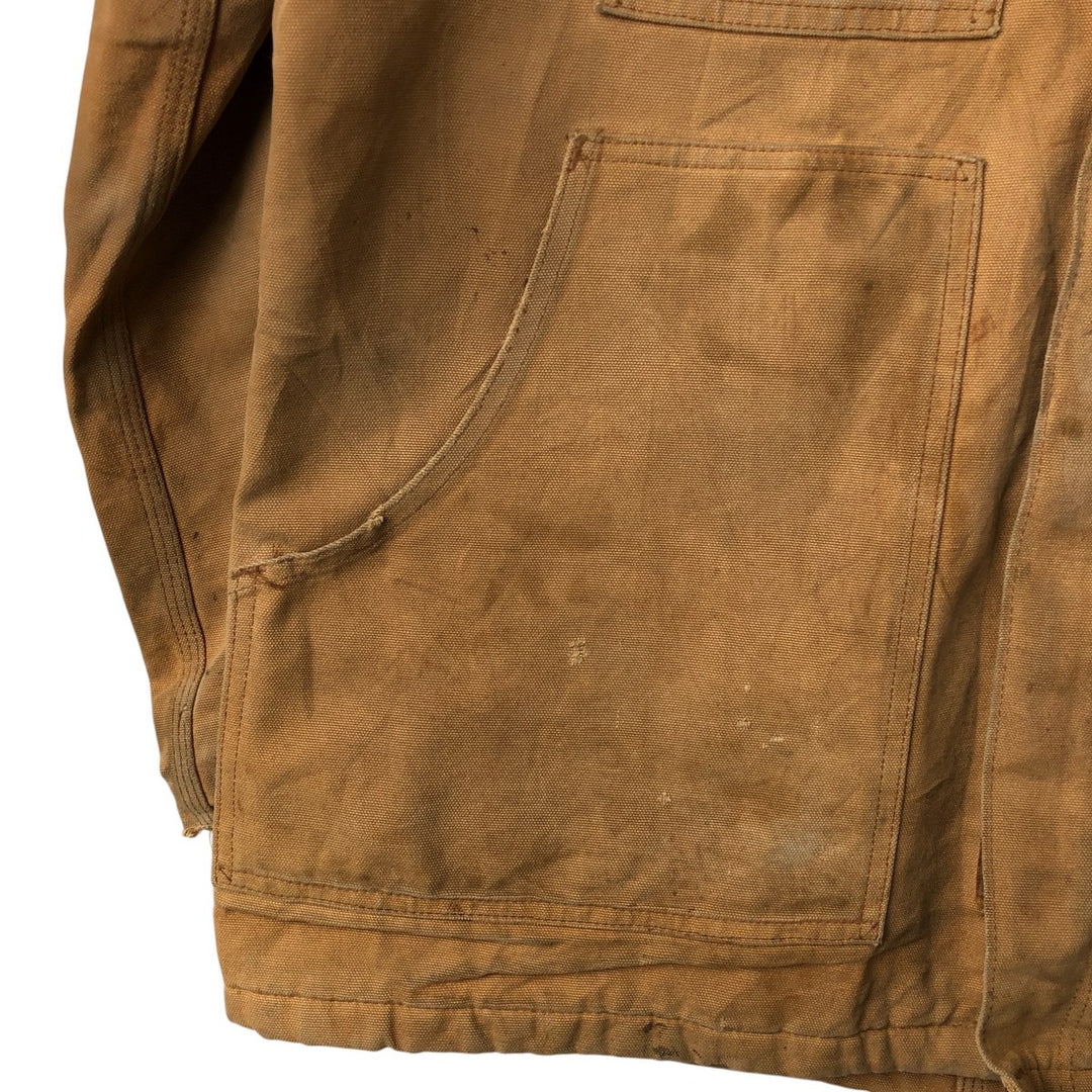 Carhartt Traditional Coat Duck Work Jacket Men's XL cotton beige type brown Vintage Second Hand