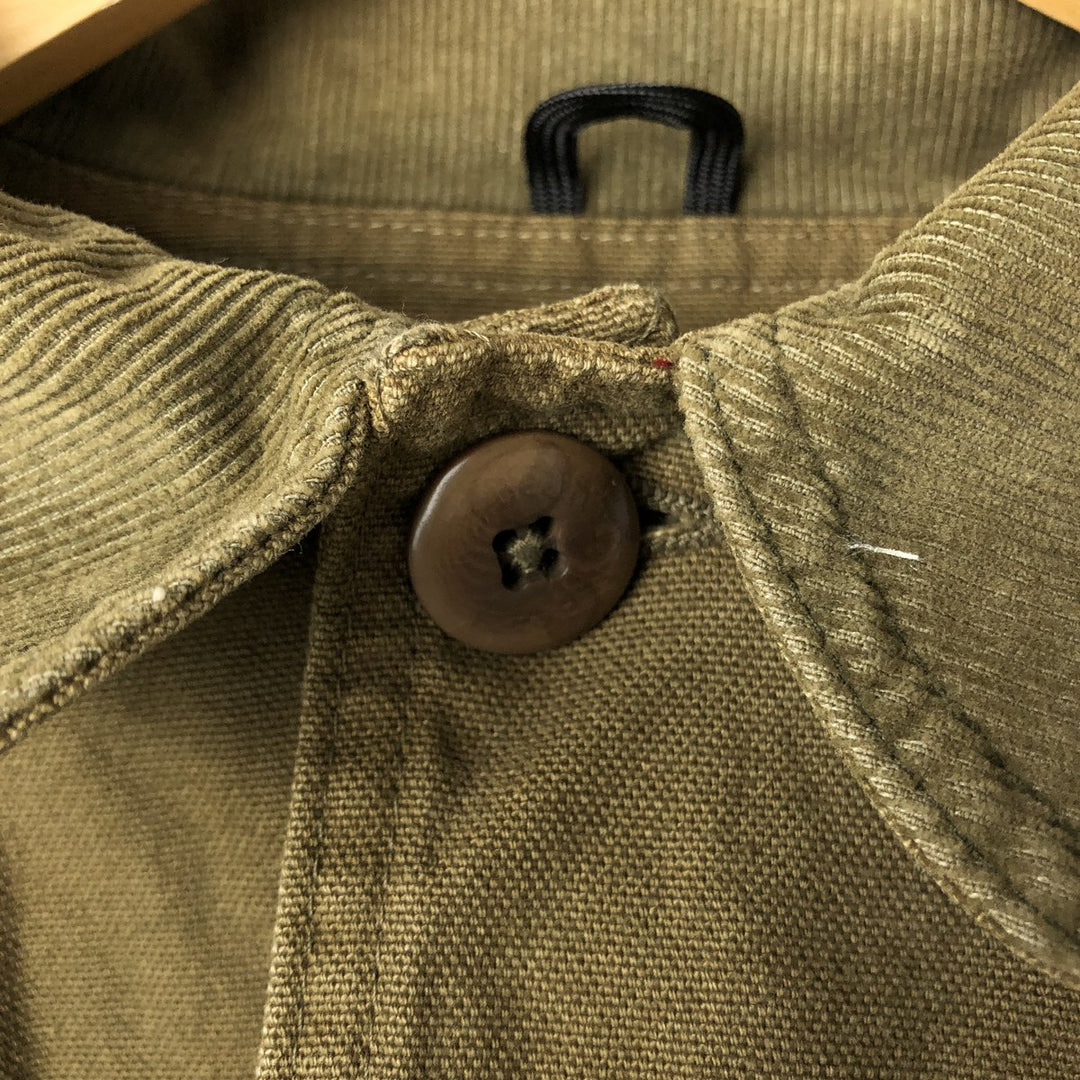 70s-80'S LLBean Duck Hunting Jacket, Men's Size L unclear Khaki type Vintage Second Hand