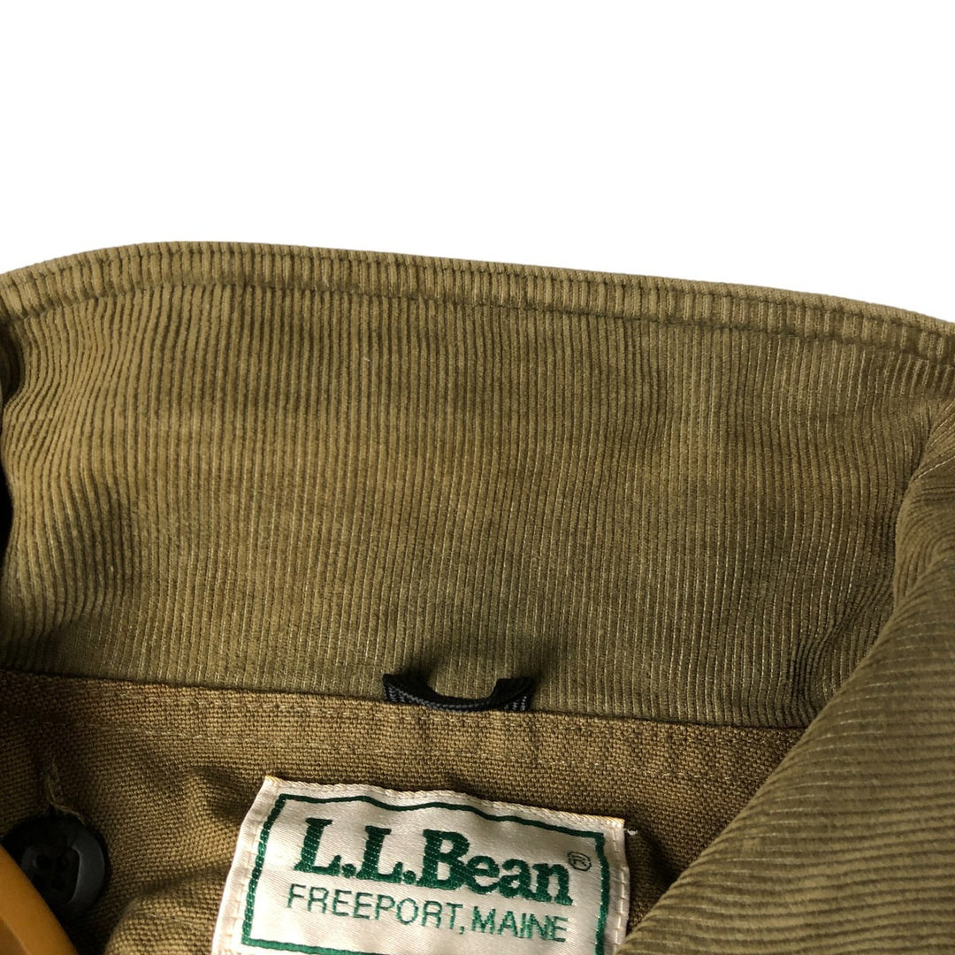 70s-80'S LLBean Duck Hunting Jacket, Men's Size L unclear Khaki type Vintage Second Hand