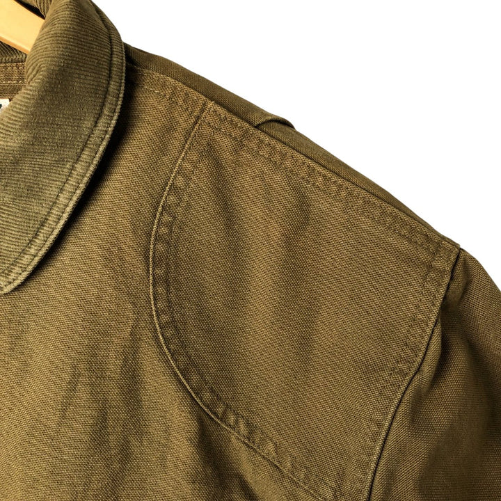 70s-80'S LLBean Duck Hunting Jacket, Men's Size L unclear Khaki type Vintage Second Hand