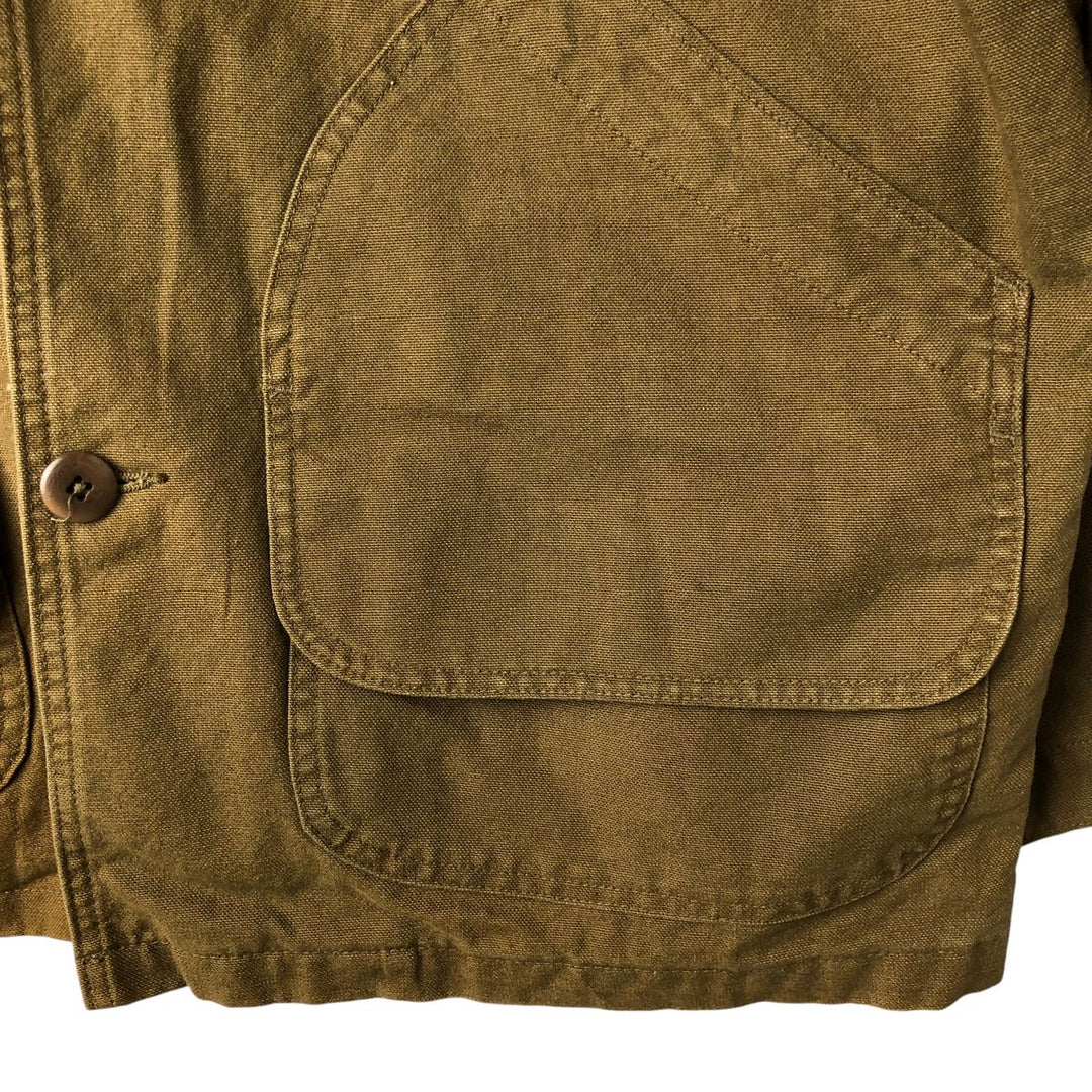 70s-80'S LLBean Duck Hunting Jacket, Men's Size L unclear Khaki type Vintage Second Hand