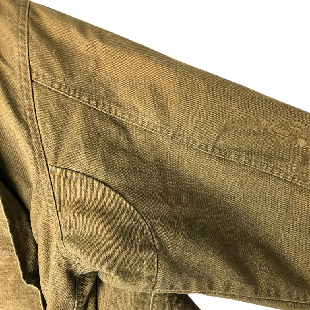 70s-80'S LLBean Duck Hunting Jacket, Men's Size L unclear Khaki type Vintage Second Hand