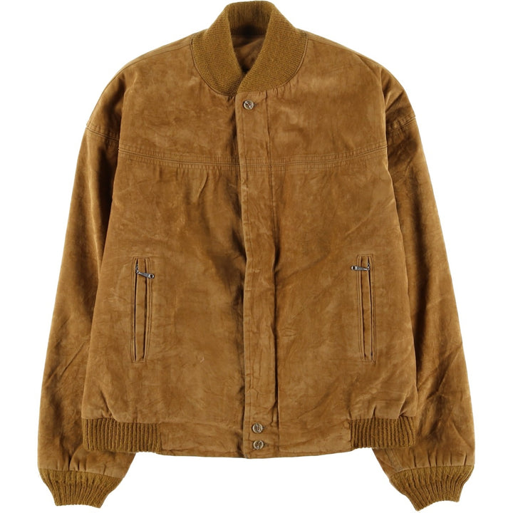 Vintage 1970s-1980'S English Squire suede leather jacket, made in the USA, size L, men's unclear brown type Vintage Second Hand