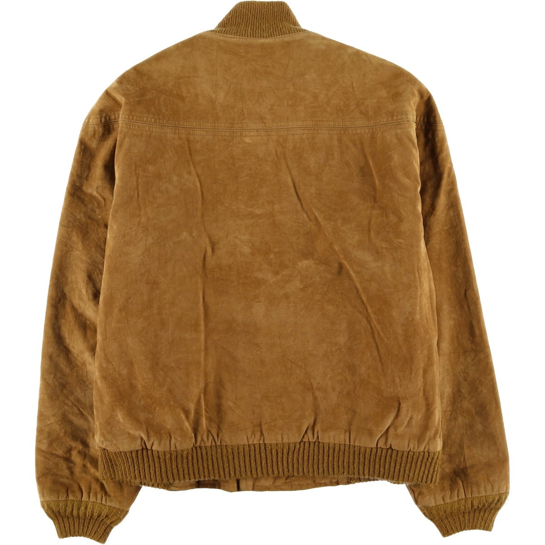 Vintage 1970s-1980'S English Squire suede leather jacket, made in the USA, size L, men's unclear brown type Vintage Second Hand