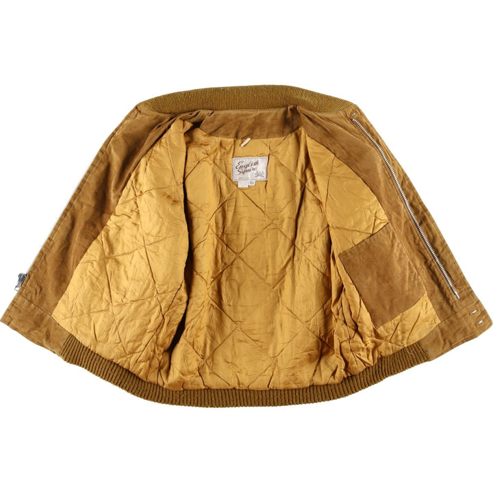 Vintage 1970s-1980'S English Squire suede leather jacket, made in the USA, size L, men's unclear brown type Vintage Second Hand