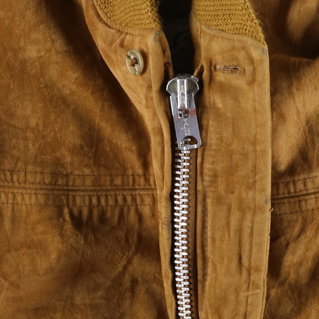 Vintage 1970s-1980'S English Squire suede leather jacket, made in the USA, size L, men's unclear brown type Vintage Second Hand