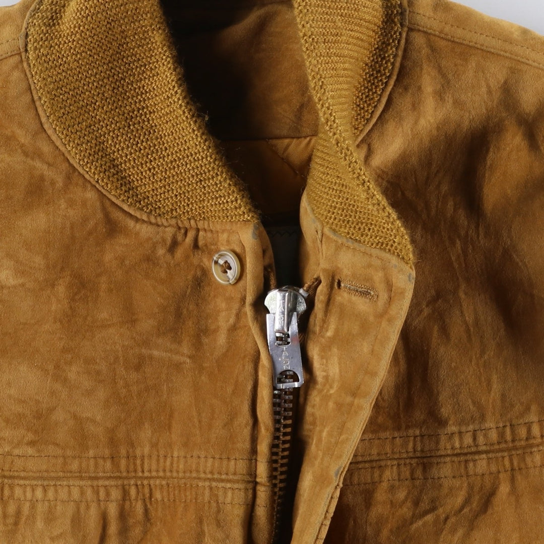 Vintage 1970s-1980'S English Squire suede leather jacket, made in the USA, size L, men's unclear brown type Vintage Second Hand