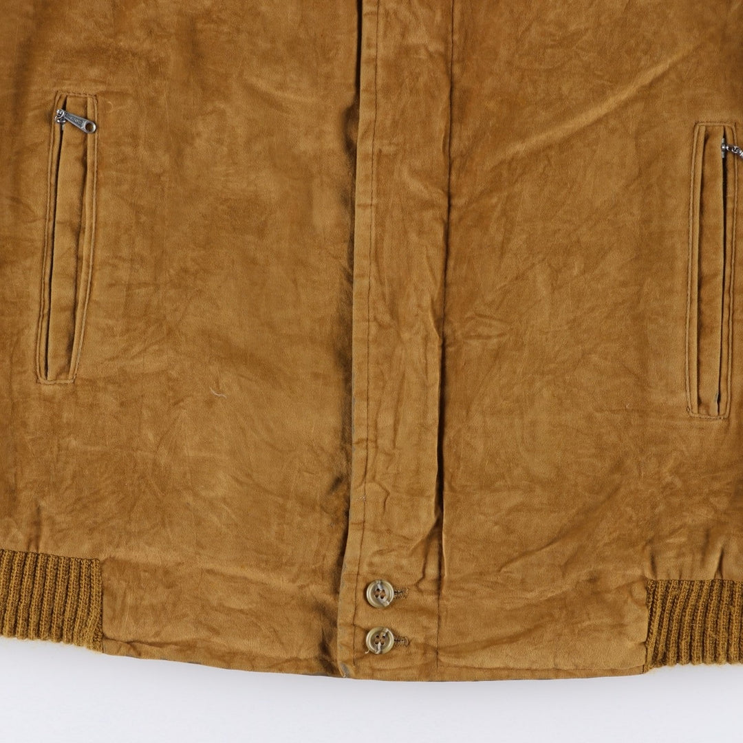 Vintage 1970s-1980'S English Squire suede leather jacket, made in the USA, size L, men's unclear brown type Vintage Second Hand