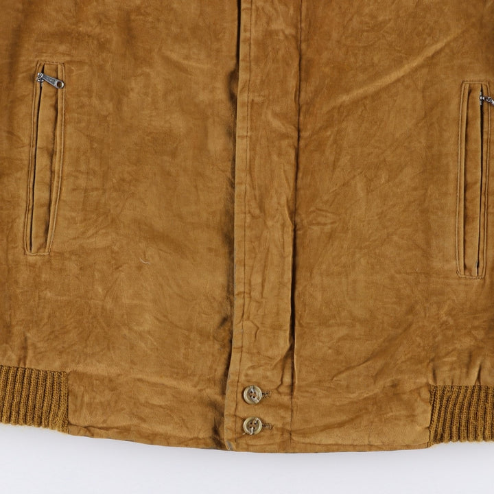 Vintage 1970s-1980'S English Squire suede leather jacket, made in the USA, size L, men's unclear brown type Vintage Second Hand