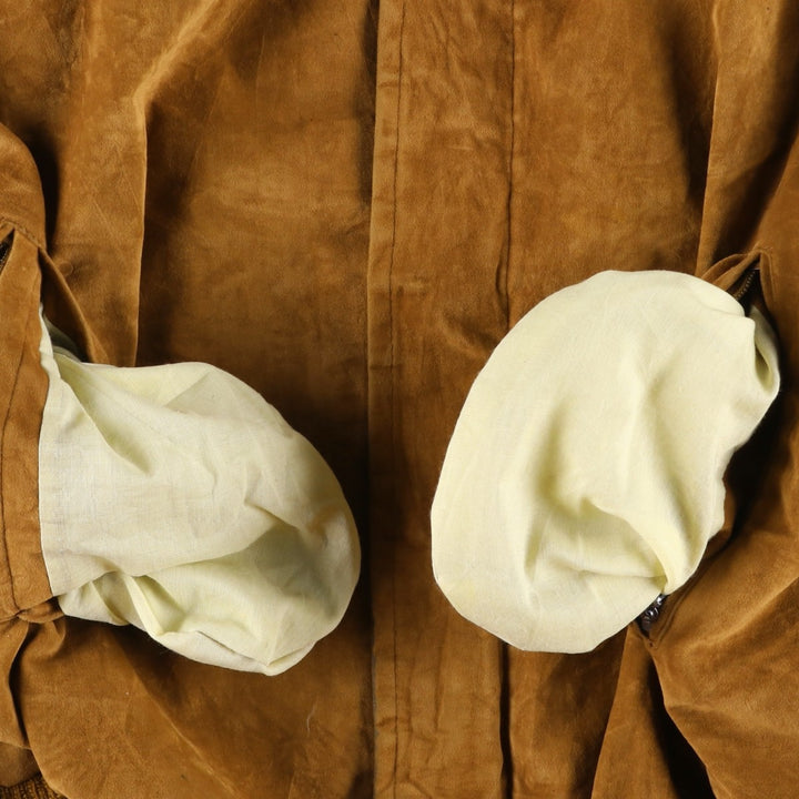 Vintage 1970s-1980'S English Squire suede leather jacket, made in the USA, size L, men's unclear brown type Vintage Second Hand