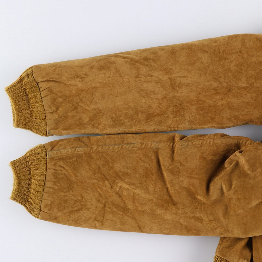 Vintage 1970s-1980'S English Squire suede leather jacket, made in the USA, size L, men's unclear brown type Vintage Second Hand