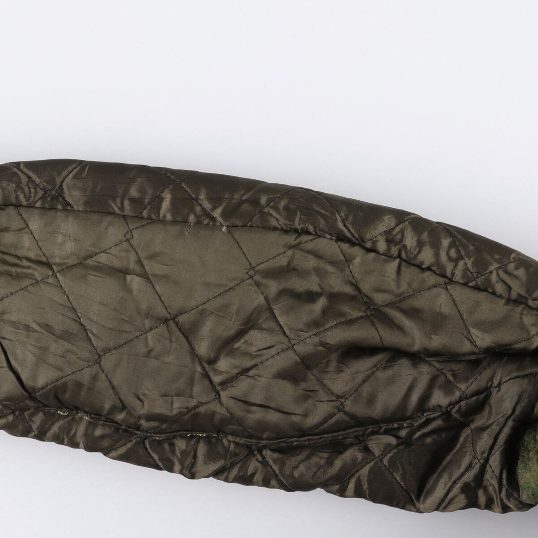 CAMPUS open-collar padded corduroy jacket, made in the USA, men's size M unclear Khaki type Vintage Second Hand