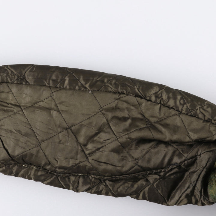 CAMPUS open-collar padded corduroy jacket, made in the USA, men's size M unclear Khaki type Vintage Second Hand