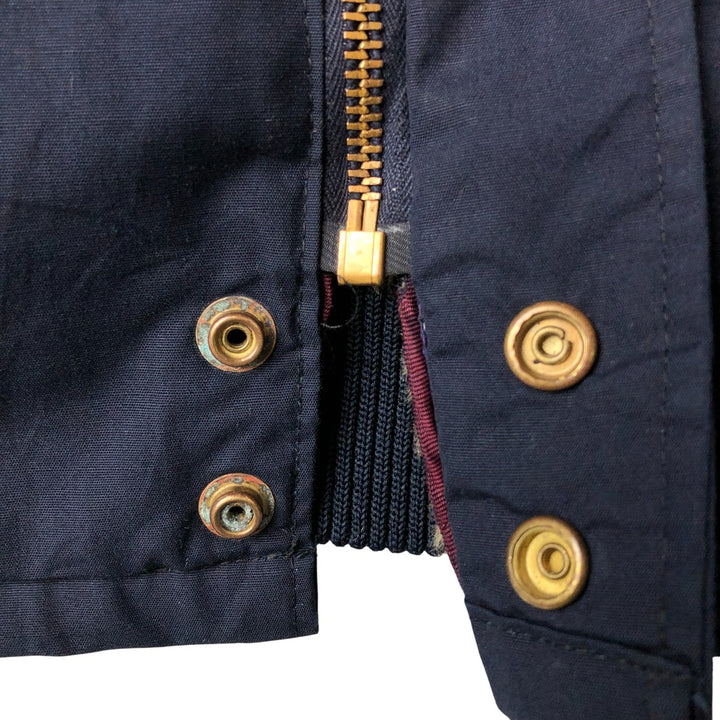 Vintage 1970'S McGREGOR Derby Jacket, Cup Shoulder, Made in USA, Men's Size Medium unclear navy blue type Vintage Second Hand