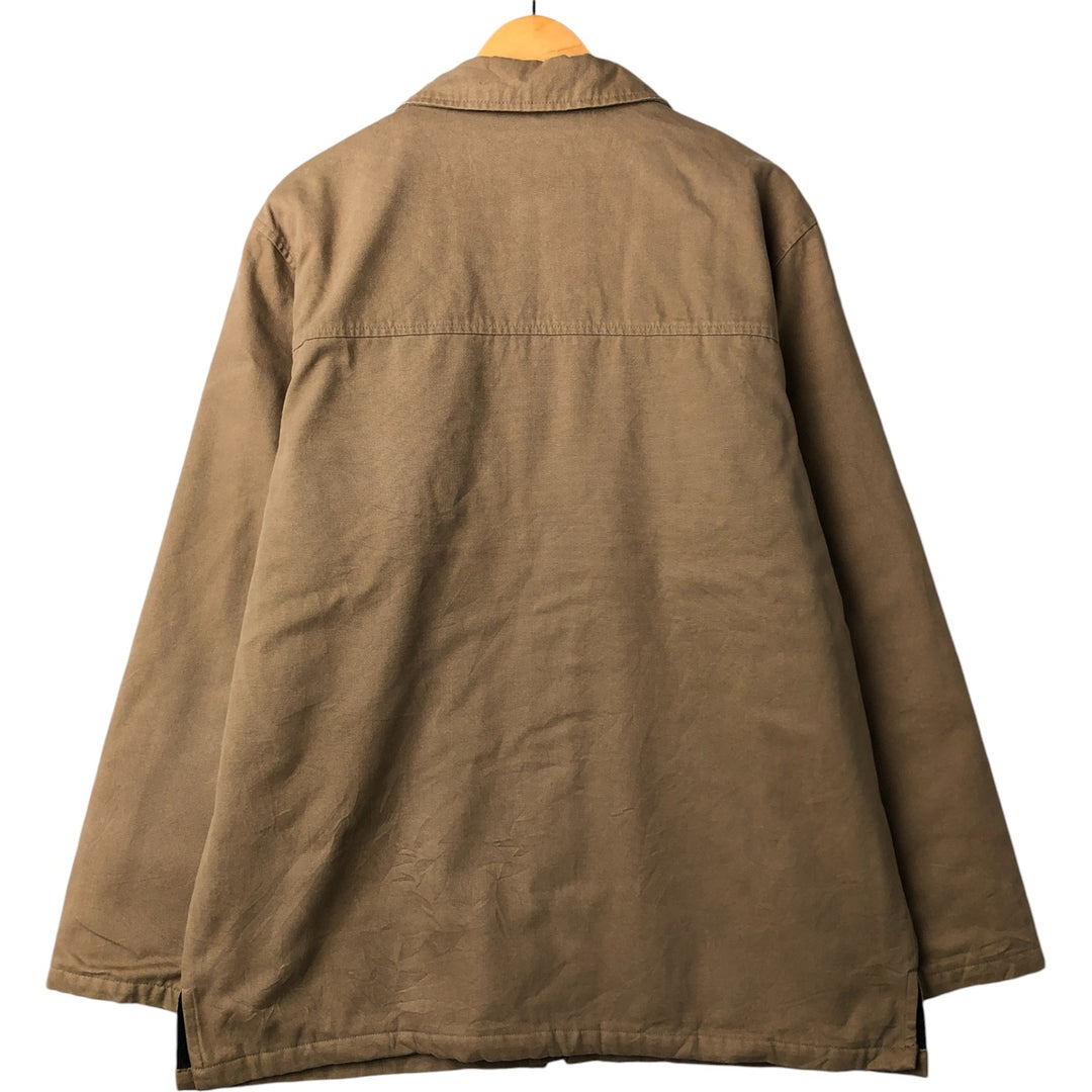 Eddie Bauer padded puffer jacket, men's size L cotton brown type Vintage Second Hand