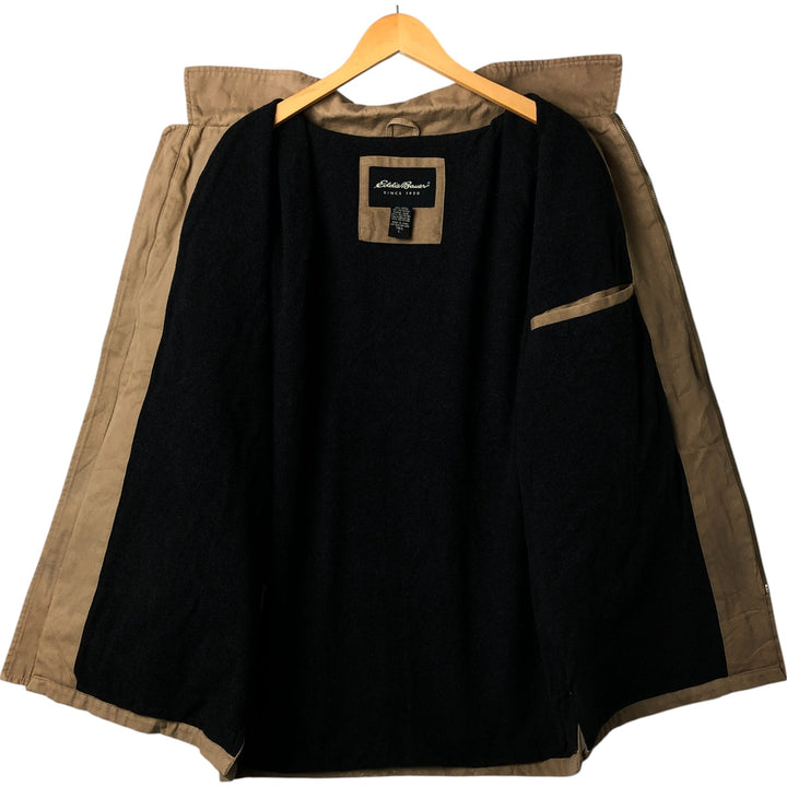 Eddie Bauer padded puffer jacket, men's size L cotton brown type Vintage Second Hand