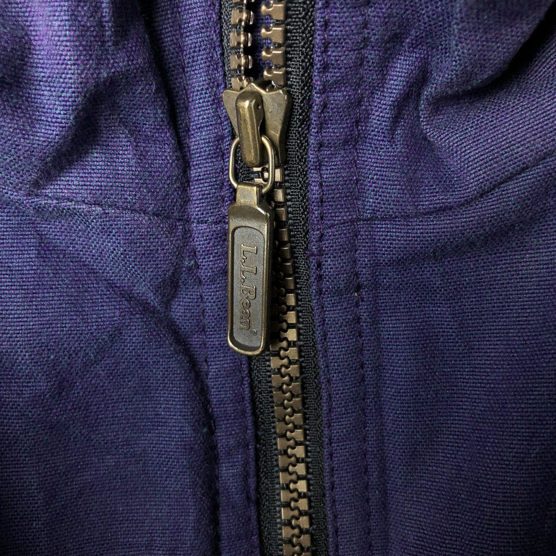 Vintage 1980'S LLBean padded puffer jacket, men's size XL cotton navy blue type Vintage Second Hand