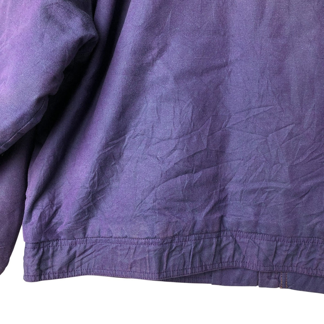 Vintage 1980'S LLBean padded puffer jacket, men's size XL cotton navy blue type Vintage Second Hand