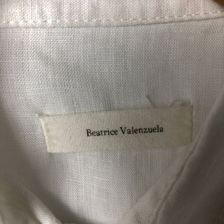 BEATRICE VALENZUELA Frill collar long sleeve frill blouse women's size M unclear white type Vintage Second Hand