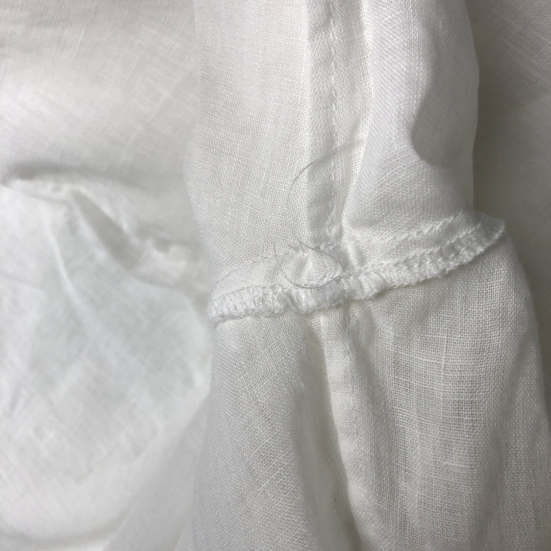 BEATRICE VALENZUELA Frill collar long sleeve frill blouse women's size M unclear white type Vintage Second Hand