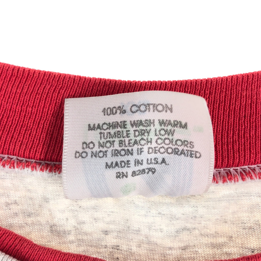 90'S LA LOVING Cat Pattern Animal T-shirt Made in USA Women's XXL Vintage cotton gray type Vintage Second Hand