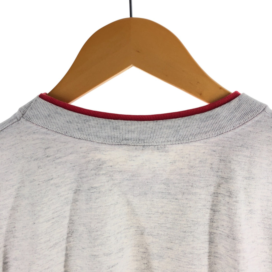 90'S LA LOVING Cat Pattern Animal T-shirt Made in USA Women's XXL Vintage cotton gray type Vintage Second Hand