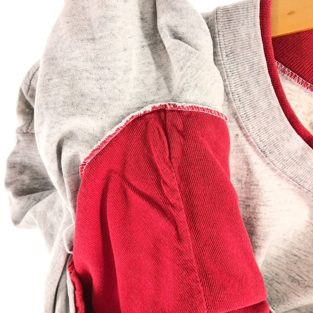 90'S LA LOVING Cat Pattern Animal T-shirt Made in USA Women's XXL Vintage cotton gray type Vintage Second Hand