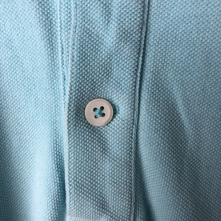 Ralph Lauren RALPH LAUREN SPORT short sleeve polo shirt for women size L cotton Blue type light blue Vintage Second Hand