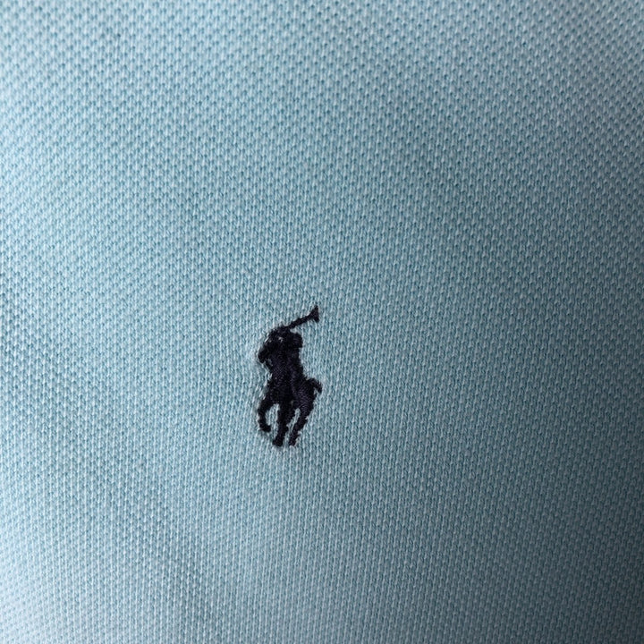 Ralph Lauren RALPH LAUREN SPORT short sleeve polo shirt for women size L cotton Blue type light blue Vintage Second Hand