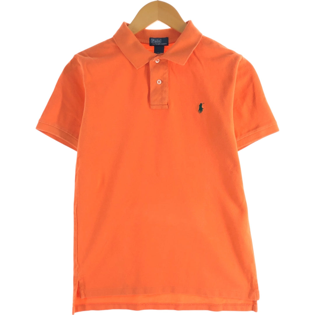 Ralph Lauren POLO by Ralph Lauren short sleeve polo shirt, women's size L cotton orange type Vintage Second Hand